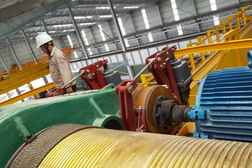 Kiểm định thiết bị nâng kiểu cầu (cầu trục, cổng trục, bán cổng trục, palăng điện)